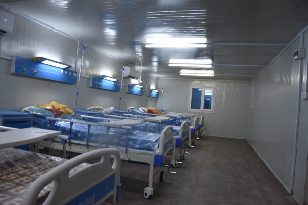 صحة ذي قار تفتتح مستشفى كرفاني سعة ٥٠ سريرا لمعالجة المصابين بكورونا