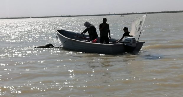 اللواء السابع بالحشد الشعبي ينتشل جثة طافية في نهر دجلة