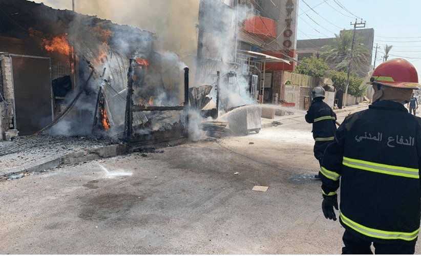 أخماد حريق اندلع في غرفة تحكم مولدة بالكاظمية “الصور” – وكالة العهد نيوز