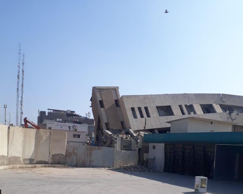 الدفاع المدني تعلن انهيار مبنى في كربلاء