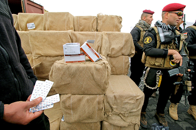 الاطاحة بأخطر شبكات المخدرات شمالي بغداد